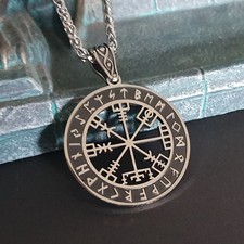Vegvisir ciondolo catena