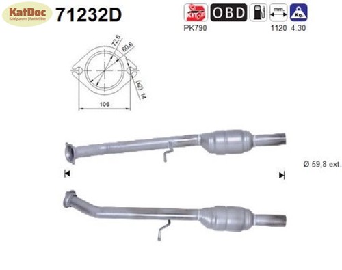 Catalizzatore per mercedes - catalizzatore,