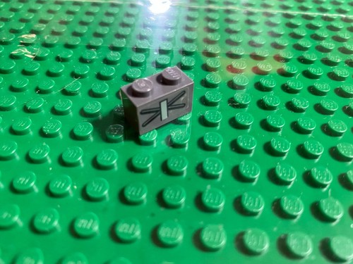 Lego 1x2 grigio grey - grigio,