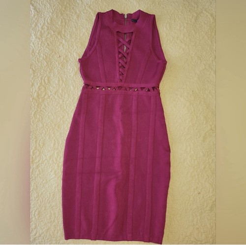 Abito smanicato rosso - , con