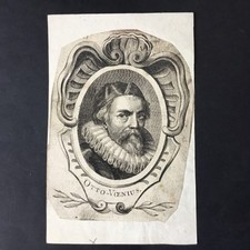 Incisione Ritratto Otto Van