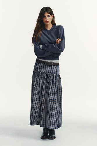 Gonna midi plaid con - gonna,