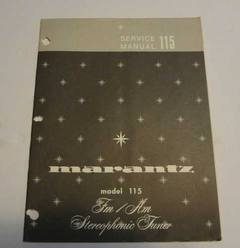 Manuale servizio marantz - servizio,