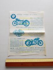 BMW R 51/3 Sport - R 25/2  1953 depliant originale ITALIANO
