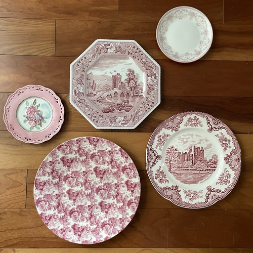 Collezione piatti rosa - piatti, e