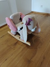 Nattou Dondolo per bambini Nina Il Coniglietto 62 x 32 x 52 cm, Beige/Rosa