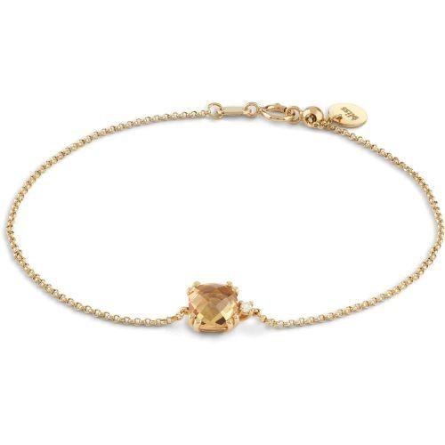 Bracciale citrino diamante - bracciale,