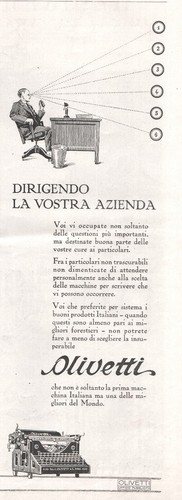 Pubblicita 1926 olivetti - 1926,