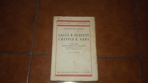Francesco sanctis saggio - de,