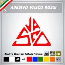 Adesivo Sticker Vasco Rossi Logo Blasco Simbolo Kom Blasco Auto moto bici casco