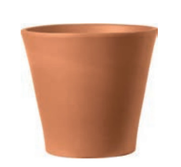 Vaso cono deroma terracotta - in,
