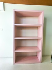 Coppia di librerie rosa molto robuste 
