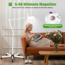 8-Diottrie Lampada a Led Lente D'ingrandimento + Stativo Estetista|Laboratorio