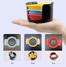 Affettatrice per uova 3 in 1 e divisorio per fragole - utensile da cucina per affettare uova sode