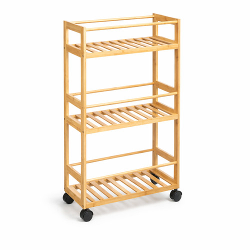 Carrello cucina legno bambù - carrello,
