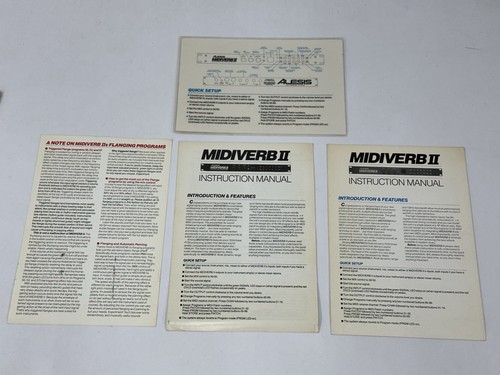 Alesis midiverb manuale - alesis, ii