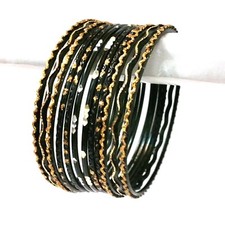 Bracciale Indiano Rigido Ø6 , 5cm Bollywood Gioiello Churiyan Bangle Anarkali