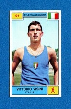 Figurina CAMPIONI DELLO SPORT 1969/70- n. 91 - VISINI (ITA) -ATLETICA-New