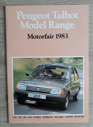 Peugeot talbot range brochure - talbot,