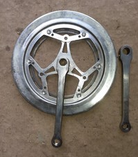 Guarnitura bici uomo sport, doppia corona denti 52/47, con copri corona,