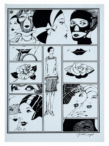 Guido crepax signed silkscreen - guido,