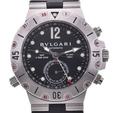 Orologio Uomo Automatico BVLGARI Diagono Scuba SD38SGMT GMT Data A#143906