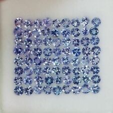 4.56CT STUNNING VVS 72PCS 2.5MM ROUND PURPLE VIOLET TANZANITE NATURAL