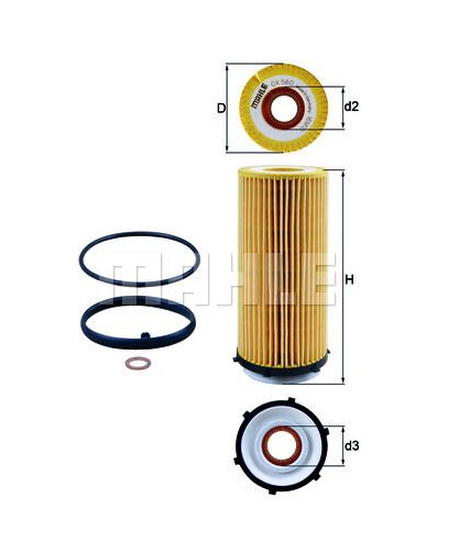 Filtro olio mahle bmw - filtro, 325d