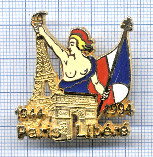 Pin paris libéré 1944 1994 - paris,