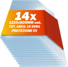 ® 14X Fogli Policarbonato