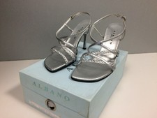 Sandali Scarpe Lusso 36 Donna Albano Argento Decoltè Negozio 150 Euro Decollete 