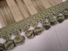 Frangia fioccata VERDE manifattura SAN LEUCIO per tappezzerie prezzo al mt