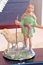 PRESEPE STATUINA VINTAGE GESSO