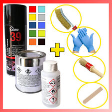 Kit Vernice per Pinze Freni Colore ad Alta Temperatura Nero Rosso Lucido Tuning 