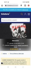 2 biglietti concerto Maneskin 23/06/30/2022 Lignano