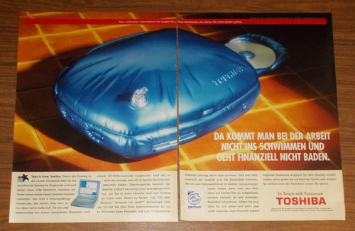 Rara pubblicità toshiba - pubblicità,