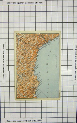 Antica stampa originale mappa - antica,