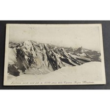 Cartolina  Lyskamm - Parete Nord Preso dalla Capanna Regina Martgherita