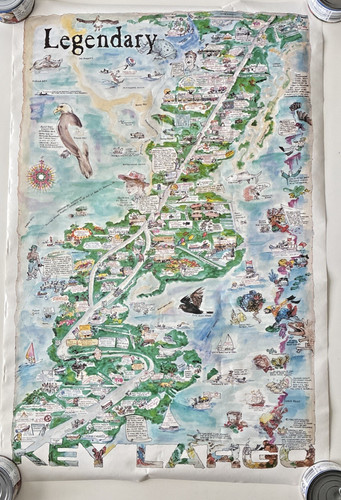 Poster mappa vintage - poster, 1986