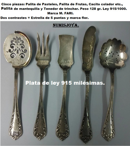 Set antipasti pezzi argento - antipasti,