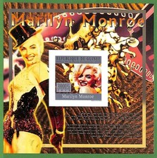 B2377 - Guinea - Foglio francobolli ERRORE IMPERF - 2010 - Marilyn Monroe