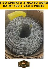 FILO SPINATO  AD ALTA RESISTENZA AGRO 100 METRI E 250 METRI