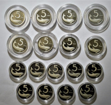 REPUBBLICA ITALIANA Lire 5 Lire PROOF  FONDO SPECCHIO 1985 2001 VEDI TENDINA