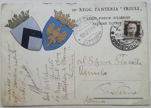 Cartolina reggimento - cartolina,
