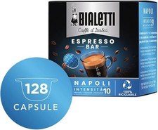 128 CAPSULE CAFFE BIALETTI MOKESPRESSO PER MOKONA MOKISSIMA TAZZISSIMA  Miscela 
