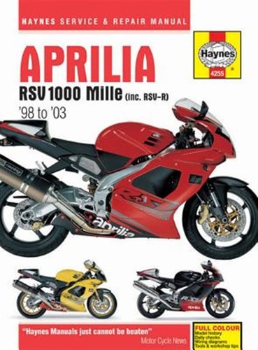 Haynes aprilia rsv 1000 - rsv,