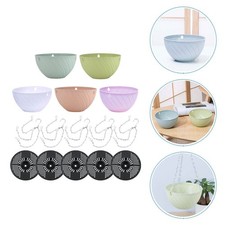  5 Pcs Hanging Planter Plastic