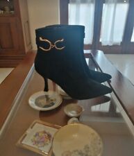 Stivaletti Per Donna N40.neri in camoscio ecologico