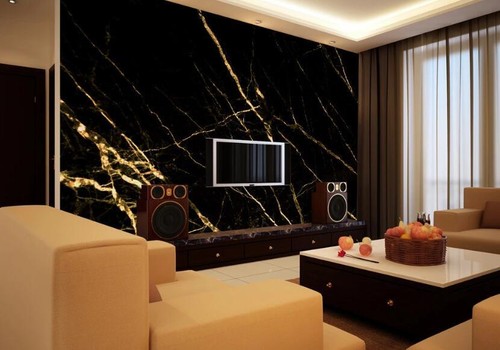 Carta parati golden - da, 3d