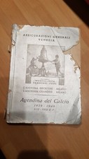 Agendina del Calcio 1939-1940 Assicurazoni Generali Venezia redazione Barlassina